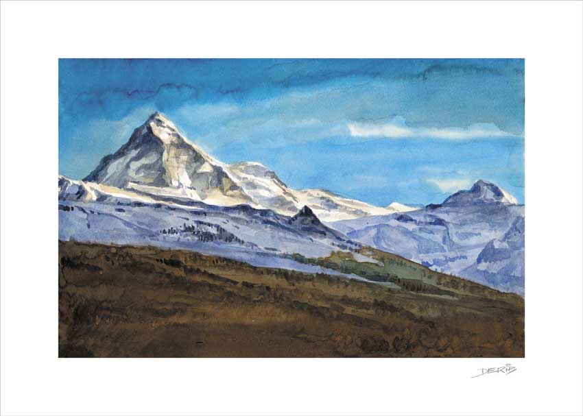 La Dent Blanche en automne