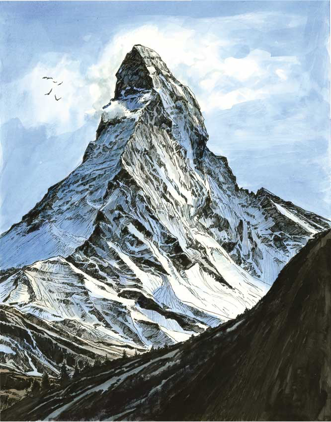 Le Cervin (13x18 cm)